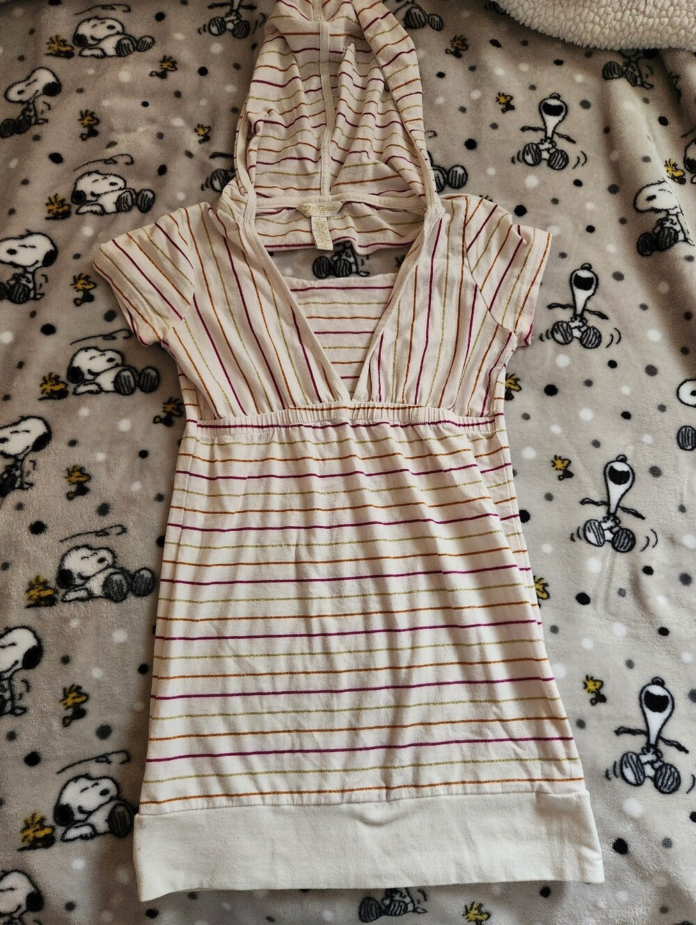 💙2/$8💙 Streetweat Society Y2K Hooded Babydoll Top